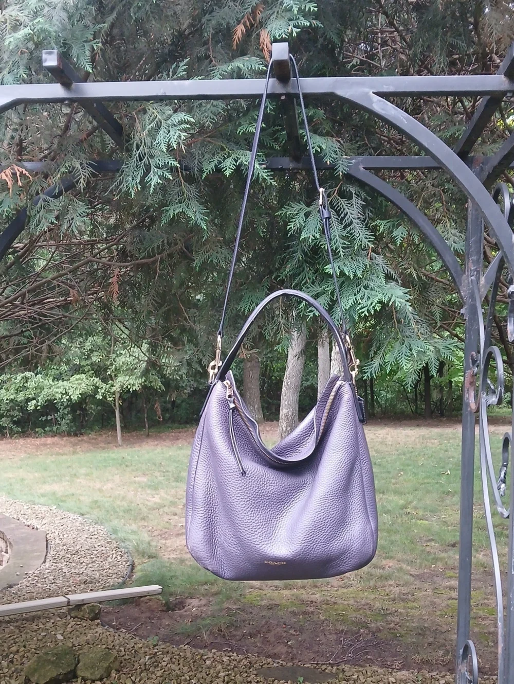 Coach pebbled leather